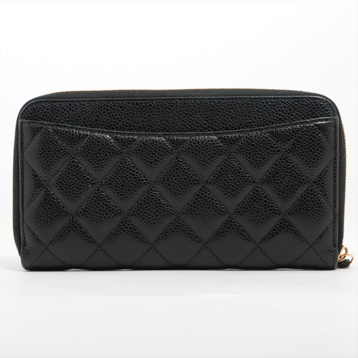Chanel Long Quilted Caviar Leather Wallet for Women - Black Luxury Designer Card Holder & Money Organizer - Perfect for Everyday Use, Travel, and Gifts