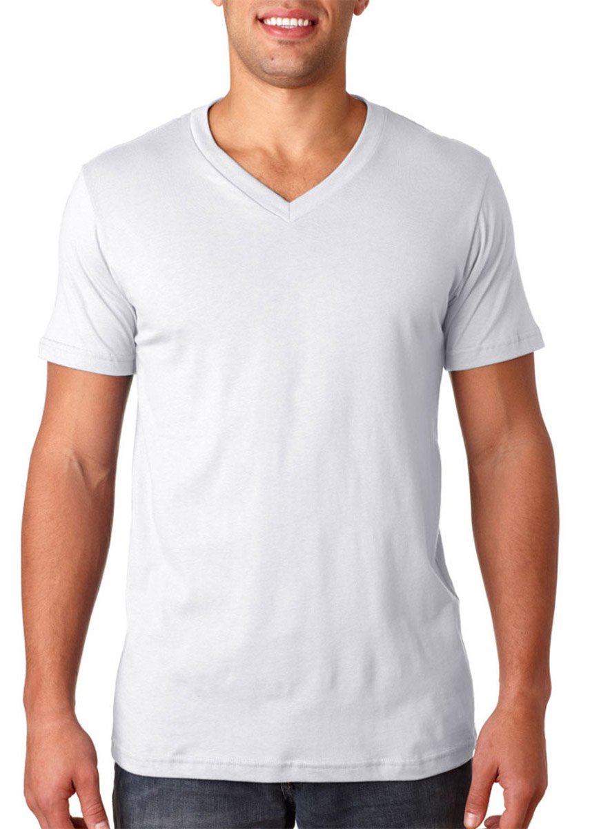 Bella + Canvas Women's 4.2 oz. V-Neck Soft Jersey T-Shirt (Style 3005) - White - 2XL - Comfortable Casual Wear for Everyday & Layering