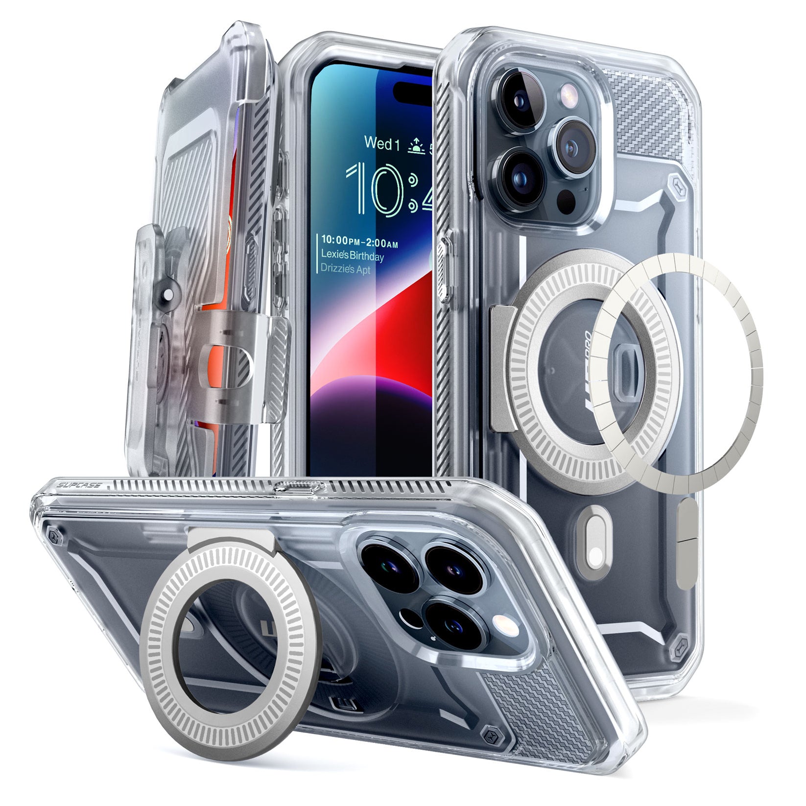 iPhone 15 Pro 6.1 Inch Unicorn Beetle PRO MAG Rugged MagSafe Case - Clear Protective Cover with Military-Grade Drop Protection | Perfect for Outdoor Adventures, Travel & Daily Use