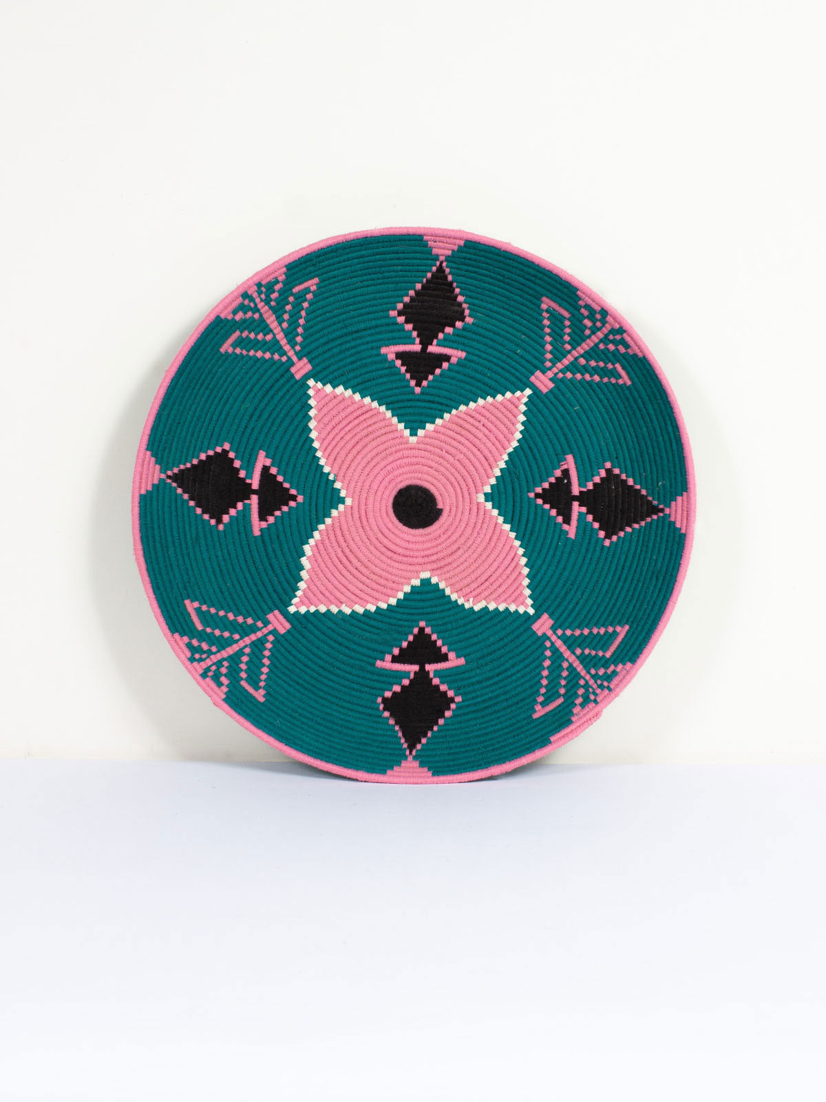 Handmade Moroccan Wool Decorative Plate No.156 - Perfect for Boho Home Decor, Wall Hanging & Table Centerpiece