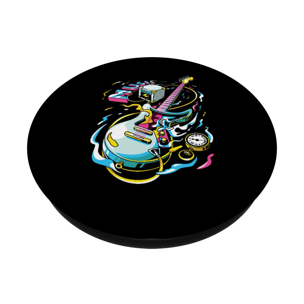 Electric Guitar PopSockets PopGrip - Swappable Phone Grip for Guitarists & Music Lovers | Perfect Gift for Men, Women & Kids | Use on Phones, Tablets & Music Accessories