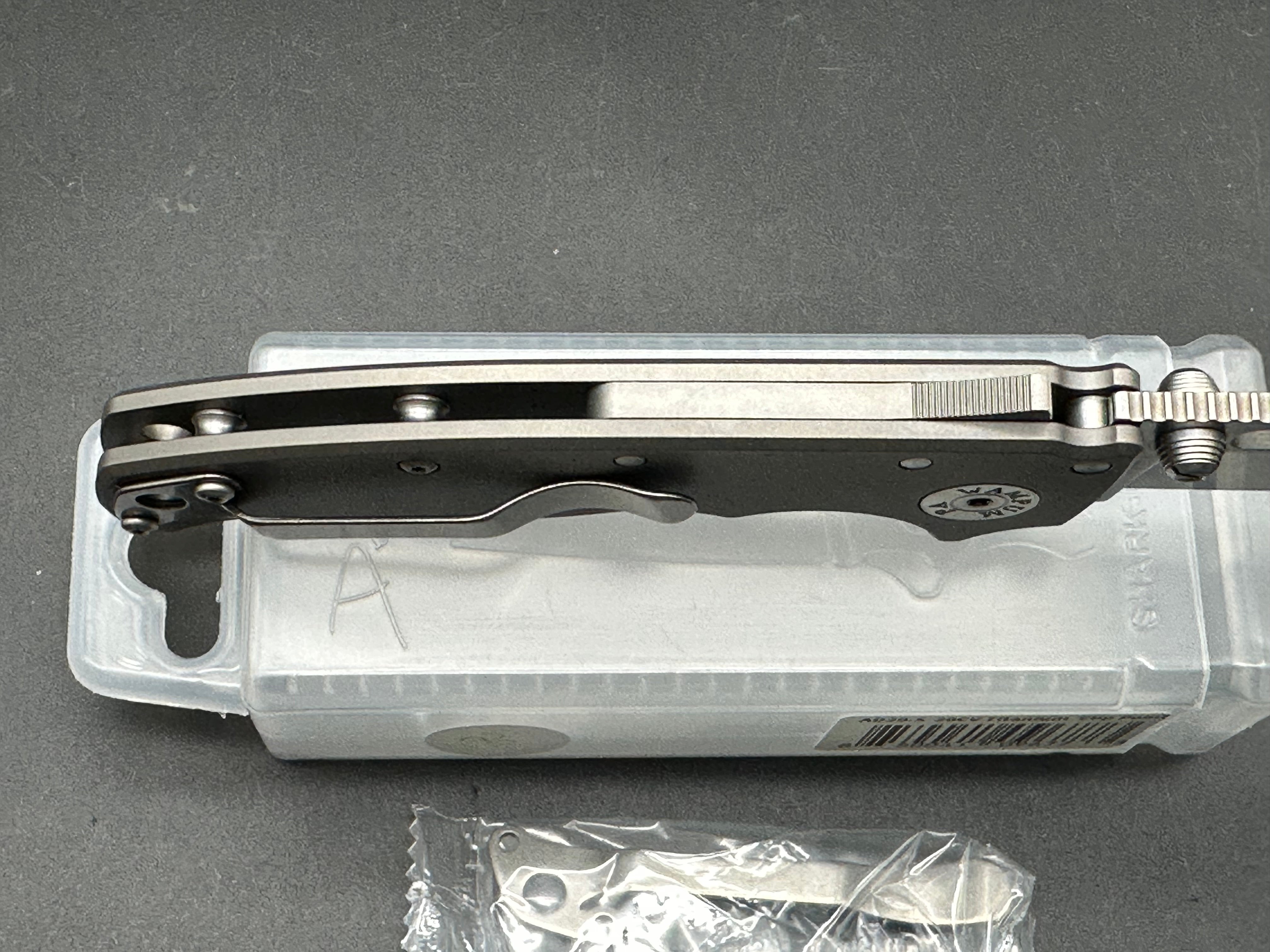 Demko AD20.5 Titanium Folding Knife with Clip Point Blade - Premium 20CV Steel for Outdoor Camping, Hunting & Everyday Carry (EDC)