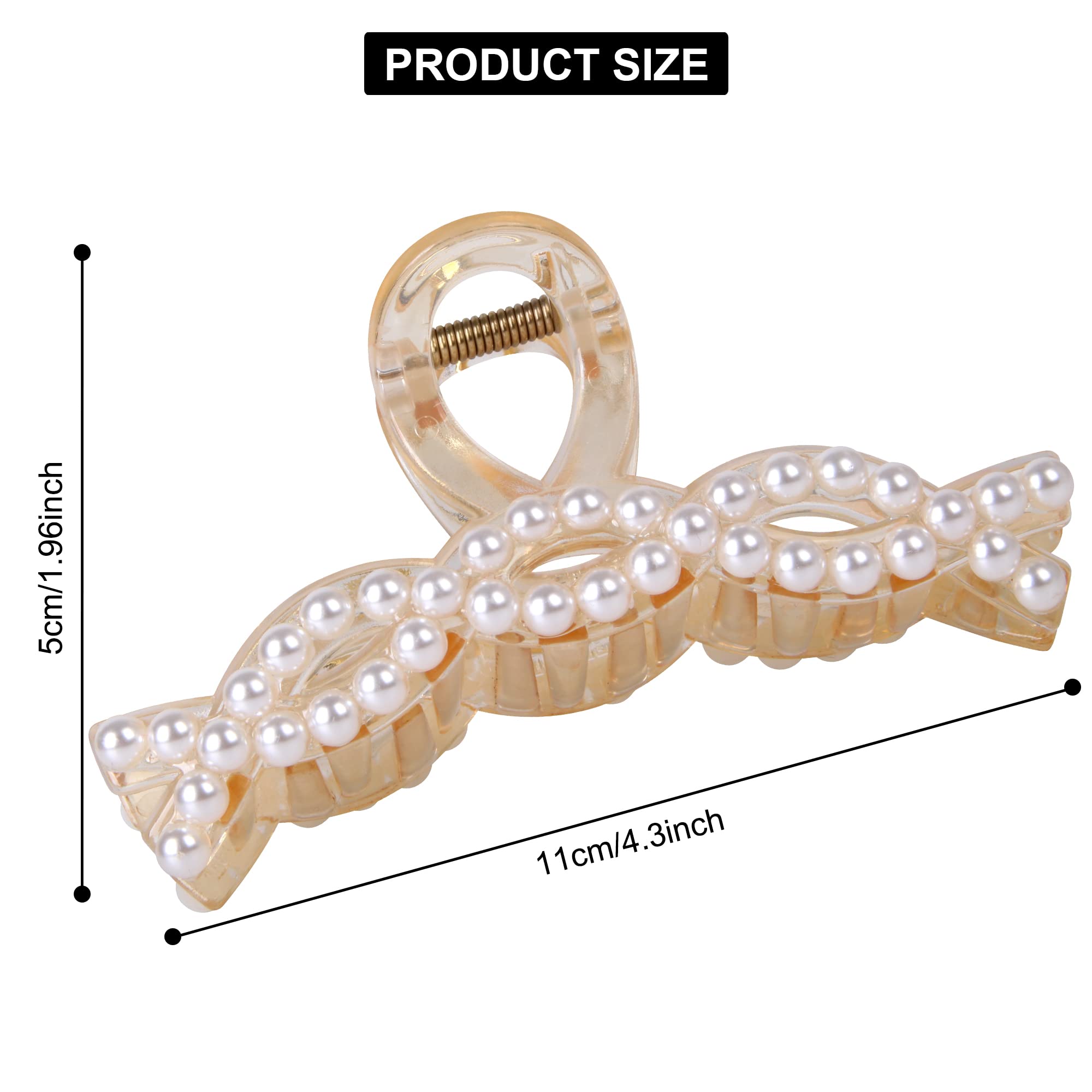 Large Claw Hair Clips for Women - 4.3