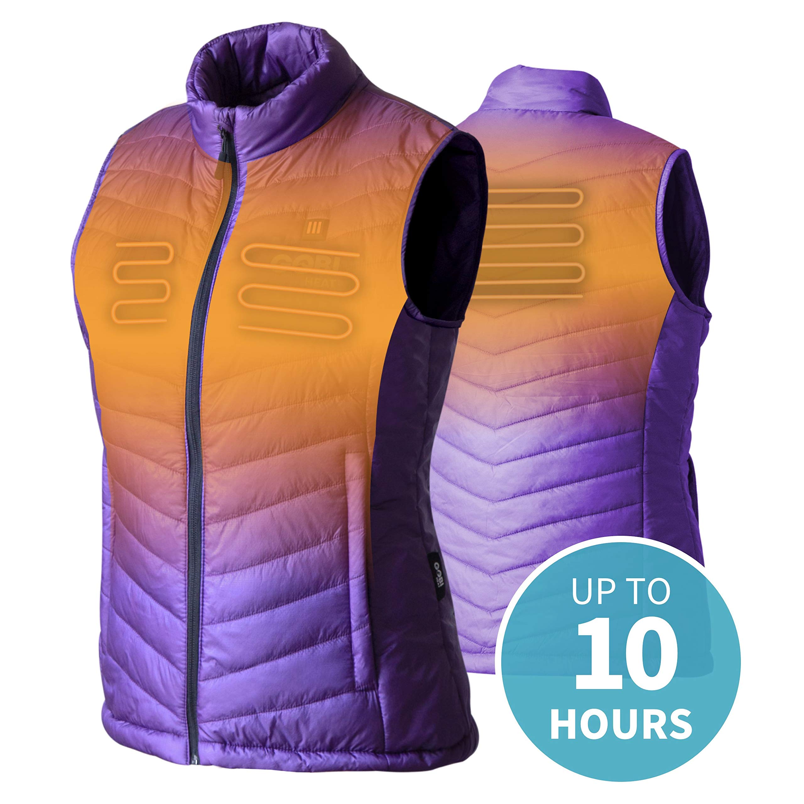 Dune Women's Heated Vest with Rechargeable Battery - 10 Hours Warmth, Machine Washable | Perfect for Winter Outdoor Activities, Hiking & Travel