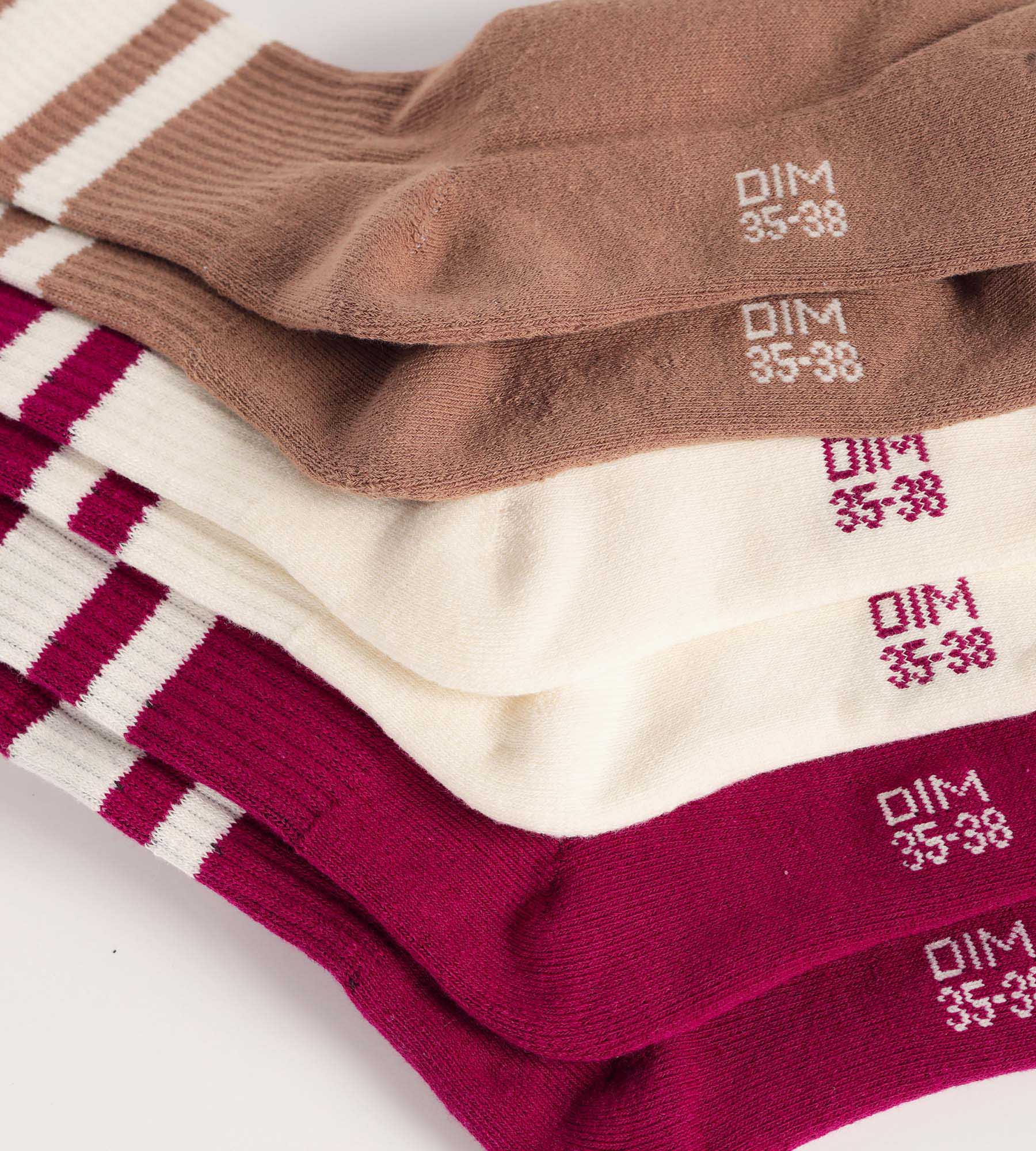 3 Pairs Women's Cotton Socks - EcoDim Sport Socks for Running, Yoga & Daily Wear - Breathable & Comfortable Casual Socks for Women