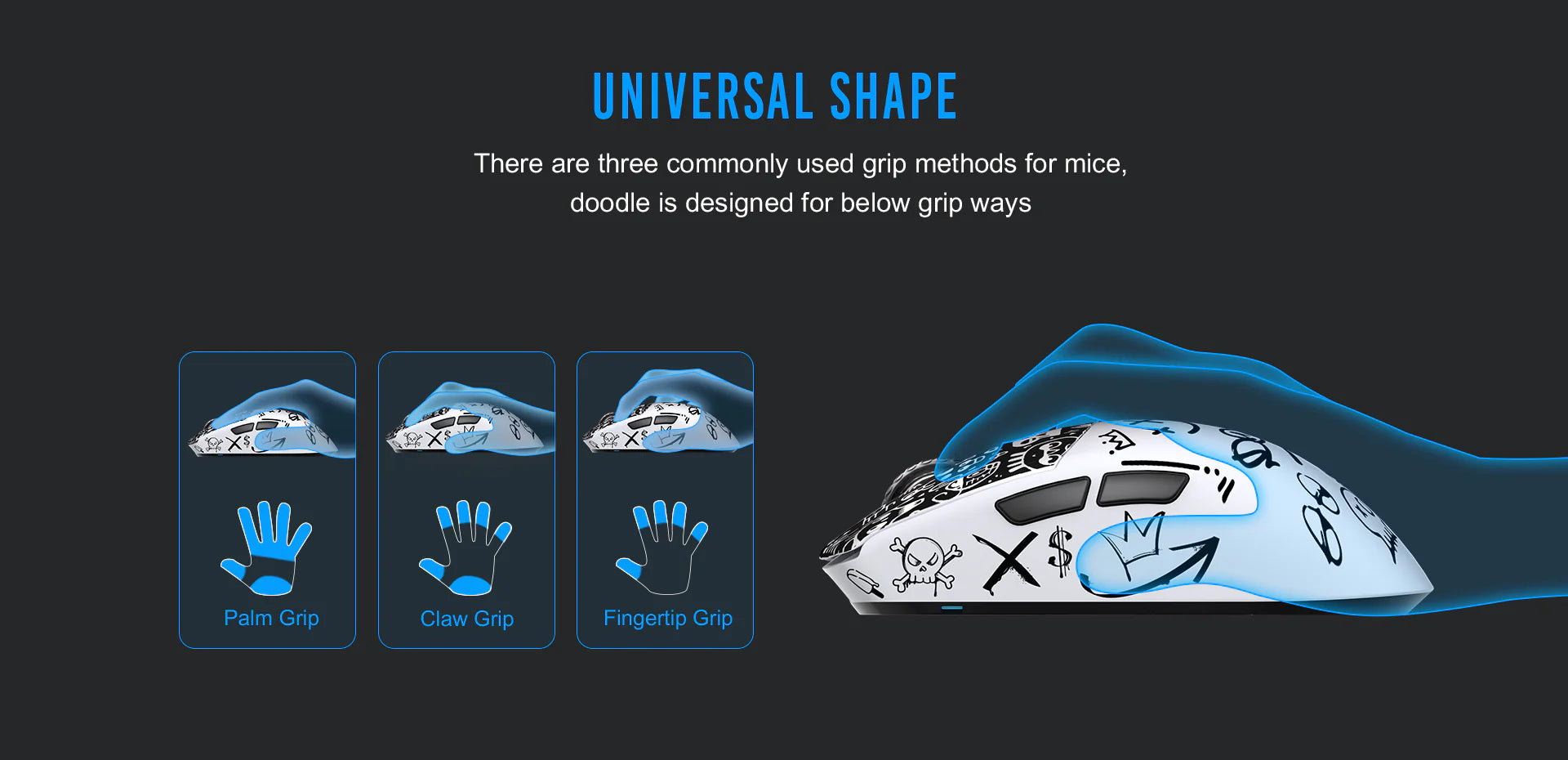 Lamzu Maya Champion Edition Wireless Gaming Mouse - Lightweight, Ergonomic Design for Pro Gamers | Perfect for FPS, MOBA & Esports Tournaments