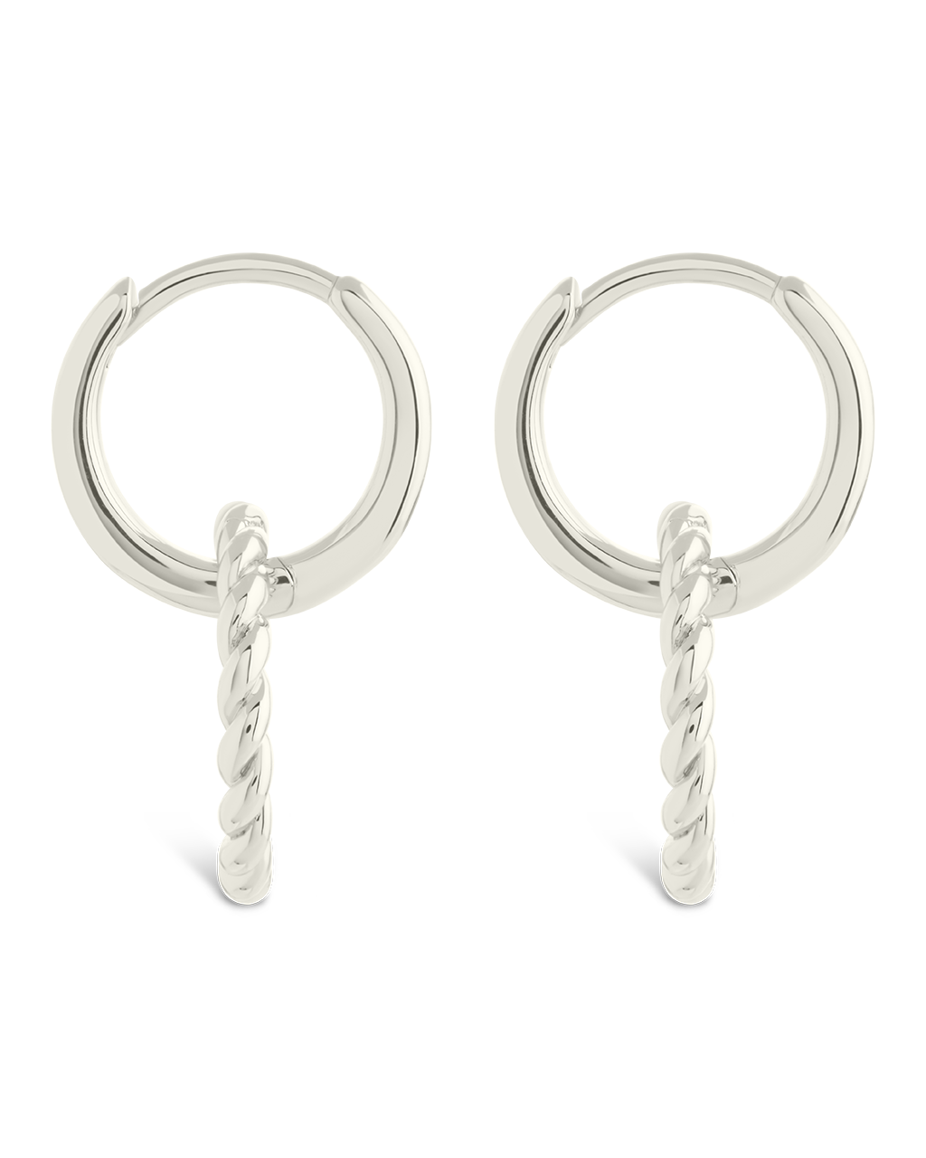 Hassie Delicate Twist Hoop Earrings for Women - Elegant Gold/Silver Dangle Earrings for Everyday Wear, Date Night & Special Occasions