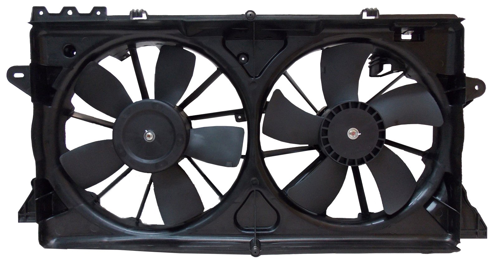 Dual Radiator and Condenser Fan Assembly Compatible with Lincoln Ford F-150, Expedition, Navigator (2010-2014) - Fits 3.5L, 3.7L, 4.6L, 5.0L, 5.4L, 6.2L Engines - Perfect for Cooling System Repair & Replacement