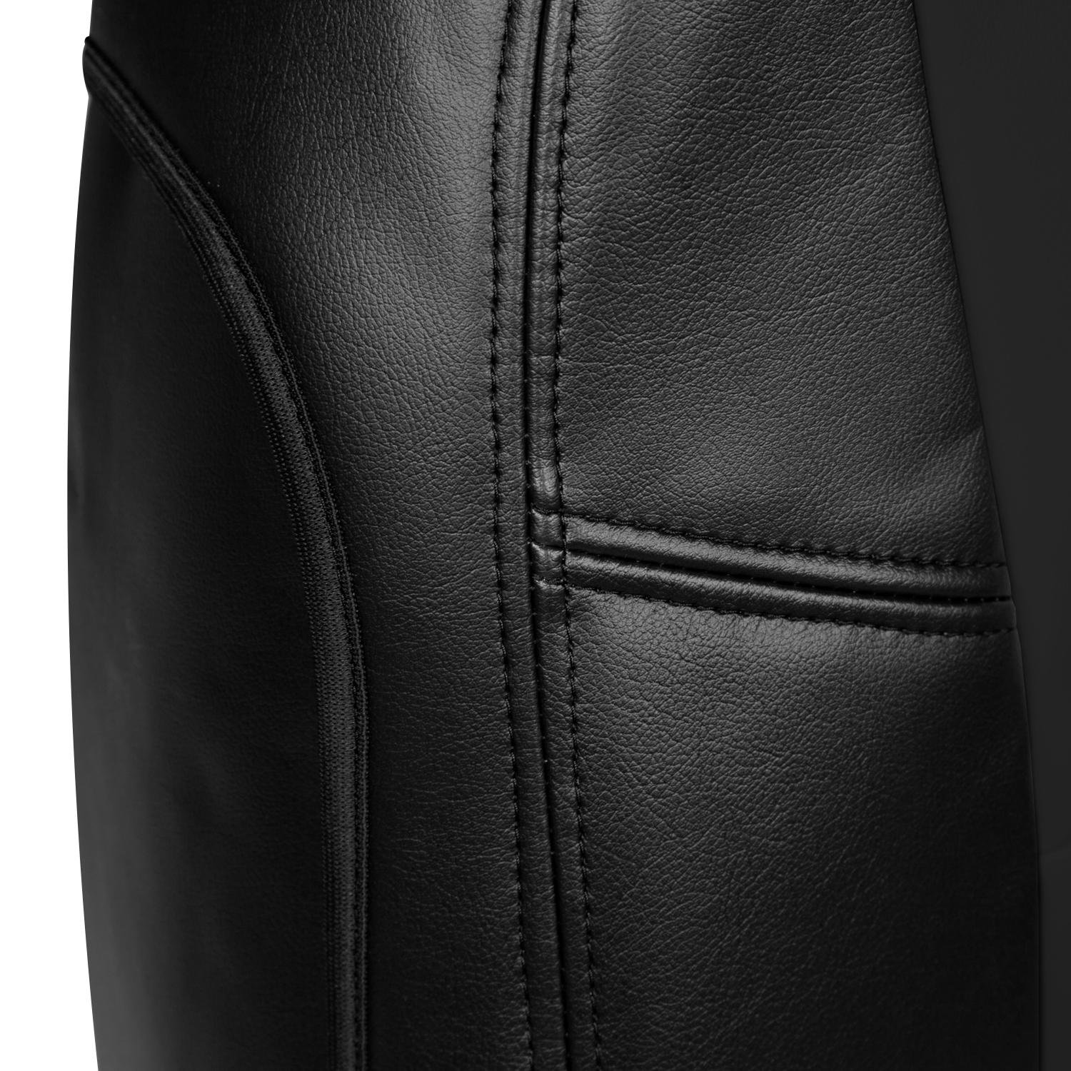 Premium Custom Fit Seat Cover for Honda Accord - Genuine Leather Black | Front 50/50 Bucket Design | Perfect for Daily Commuting & Road Trips