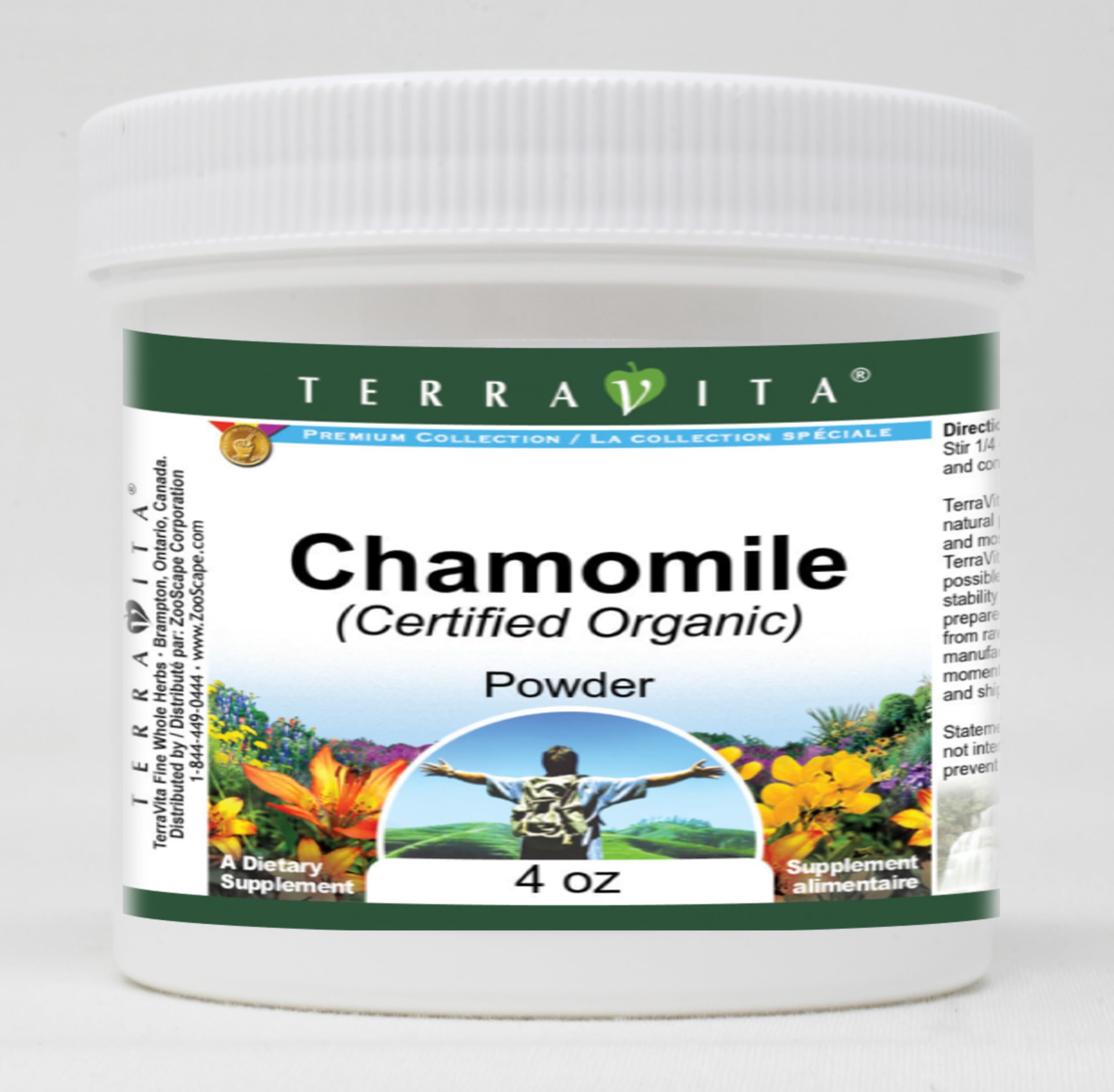 Organic Chamomile Powder - USDA Certified, 4 oz (ZIN: 517606) - Perfect for Tea, Skincare & Natural Remedies