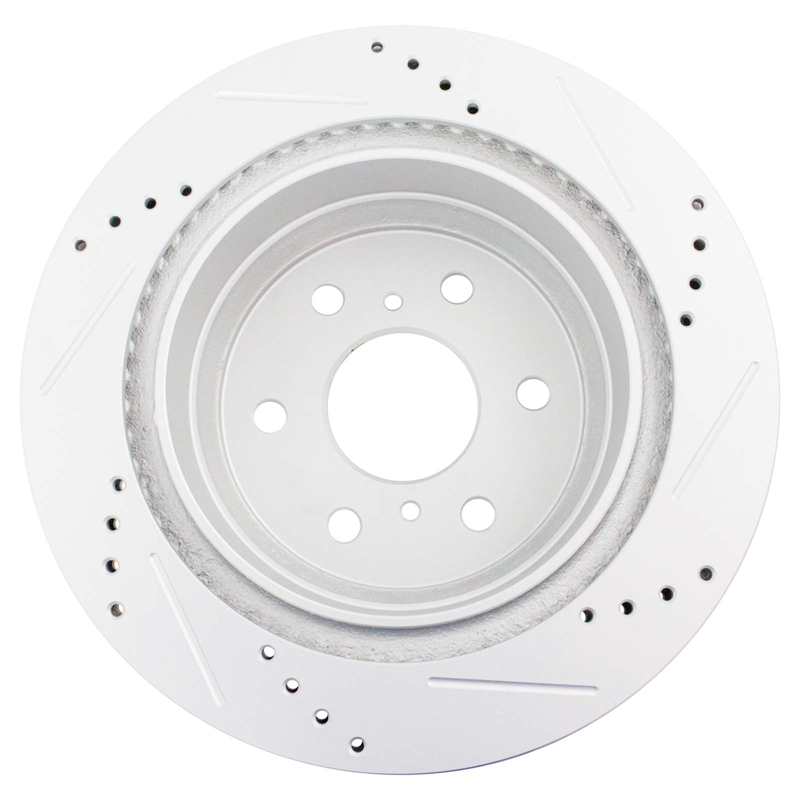 TRQ Rear Ceramic Brake Pads & Cross Drilled Rotors Kit with Anti-Squeal Shims - High Performance Braking for Trucks, SUVs, and Sedans - Perfect for Daily Commuting, Off-Roading, and Towing