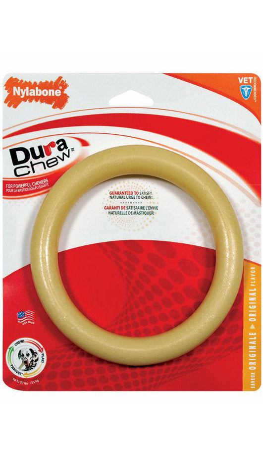 Nylabone Nylaring Chew Toy for Dogs - Durable Puppy Teething Ring for Aggressive Chewers | Perfect for Teething Puppies, Boredom Relief & Dental Health