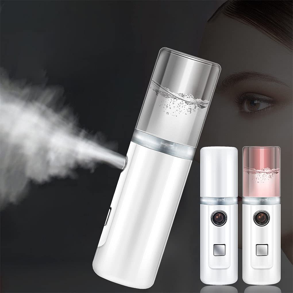 Rechargeable USB Facial Humidifier - Portable Mist Sprayer & Nebulizer for Skin Moisturizing & Beauty Care | Perfect for Home, Office & Travel Use