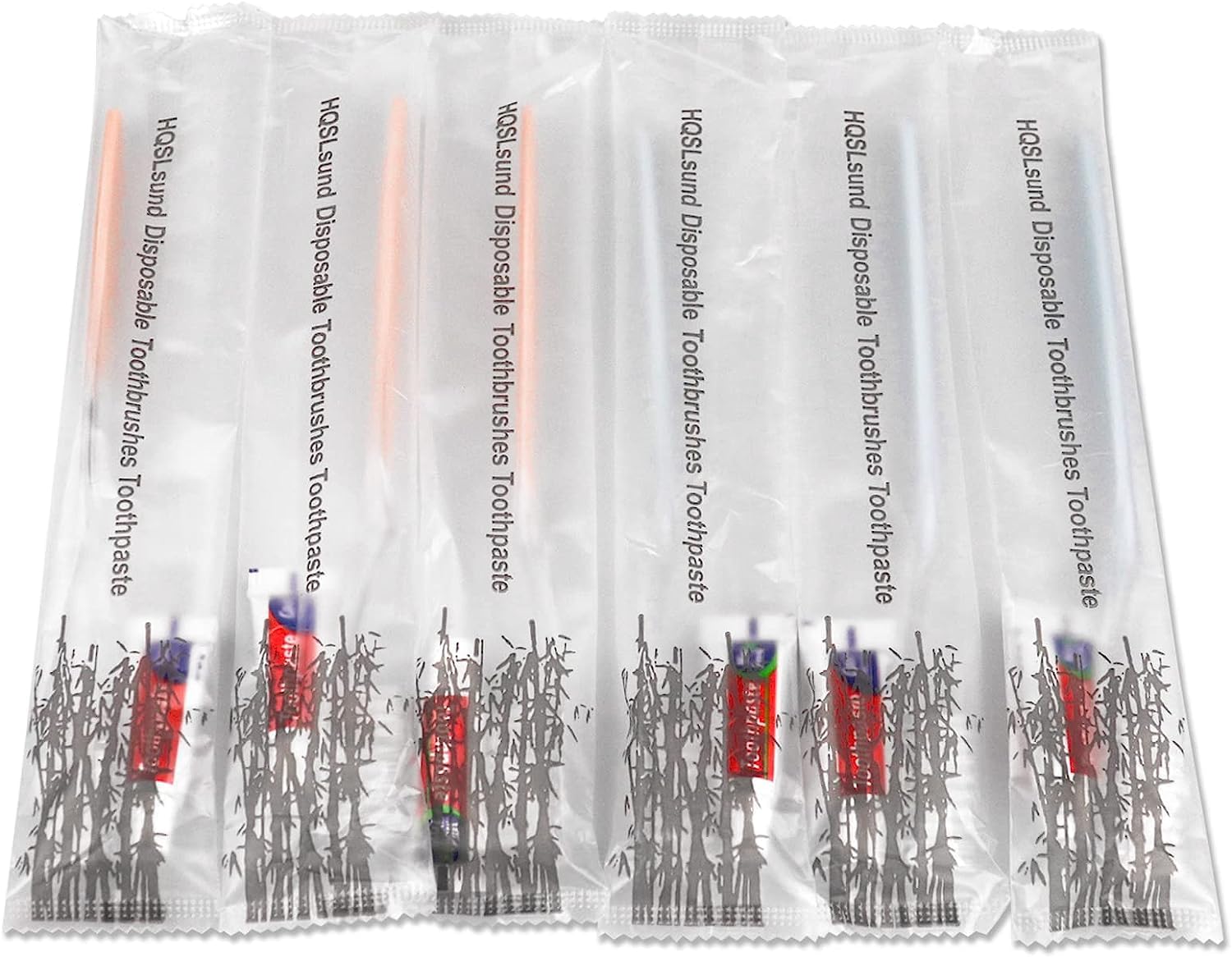 50 Pack Disposable Toothbrushes with Toothpaste - Individually Wrapped Soft Bristle Travel Toothbrush Kit for Camping, Hotels, Airplanes & Emergency Kits | Bulk Disposable Toothbrushes for Adults & Kids