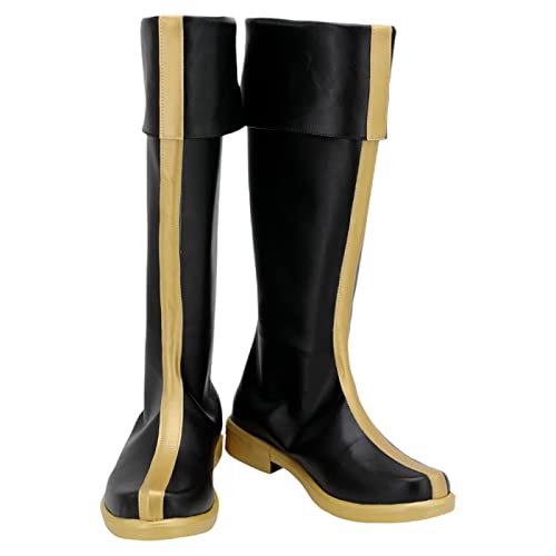 Fire Emblem Three Houses Ashe Duran Cosplay Boots - Handmade Custom Leather Shoes for Women Size 35 - Perfect for Anime Conventions, Halloween Costumes & Video Game Cosplay
