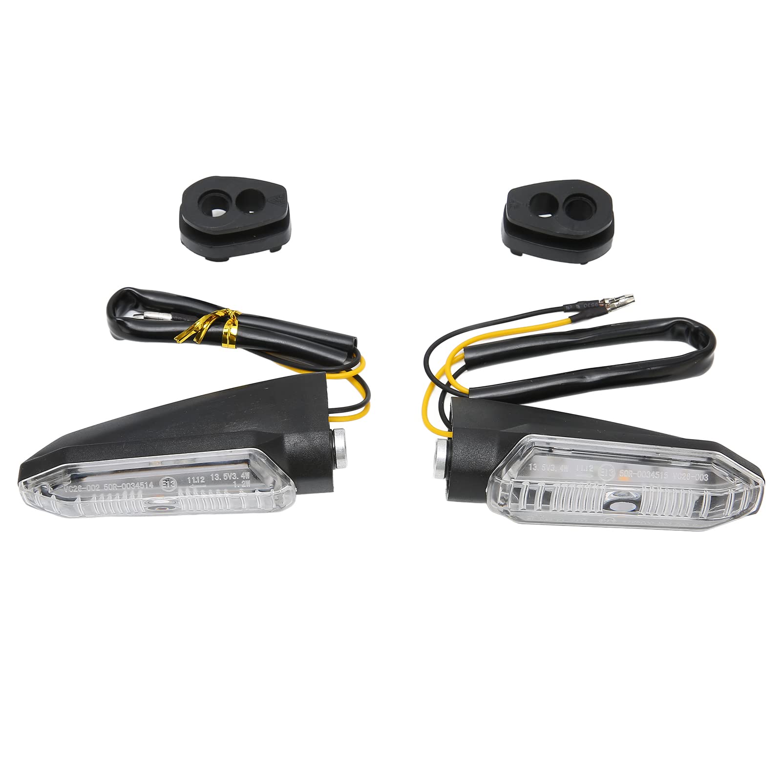 LED Motorcycle Turn Signal Lights - Warm Yellow ABS Blinkers for Honda CMX300 CMX500 CRF250L MSX125 SF Grom - Enhanced Visibility & Safety for Night Riding & Urban Commuting