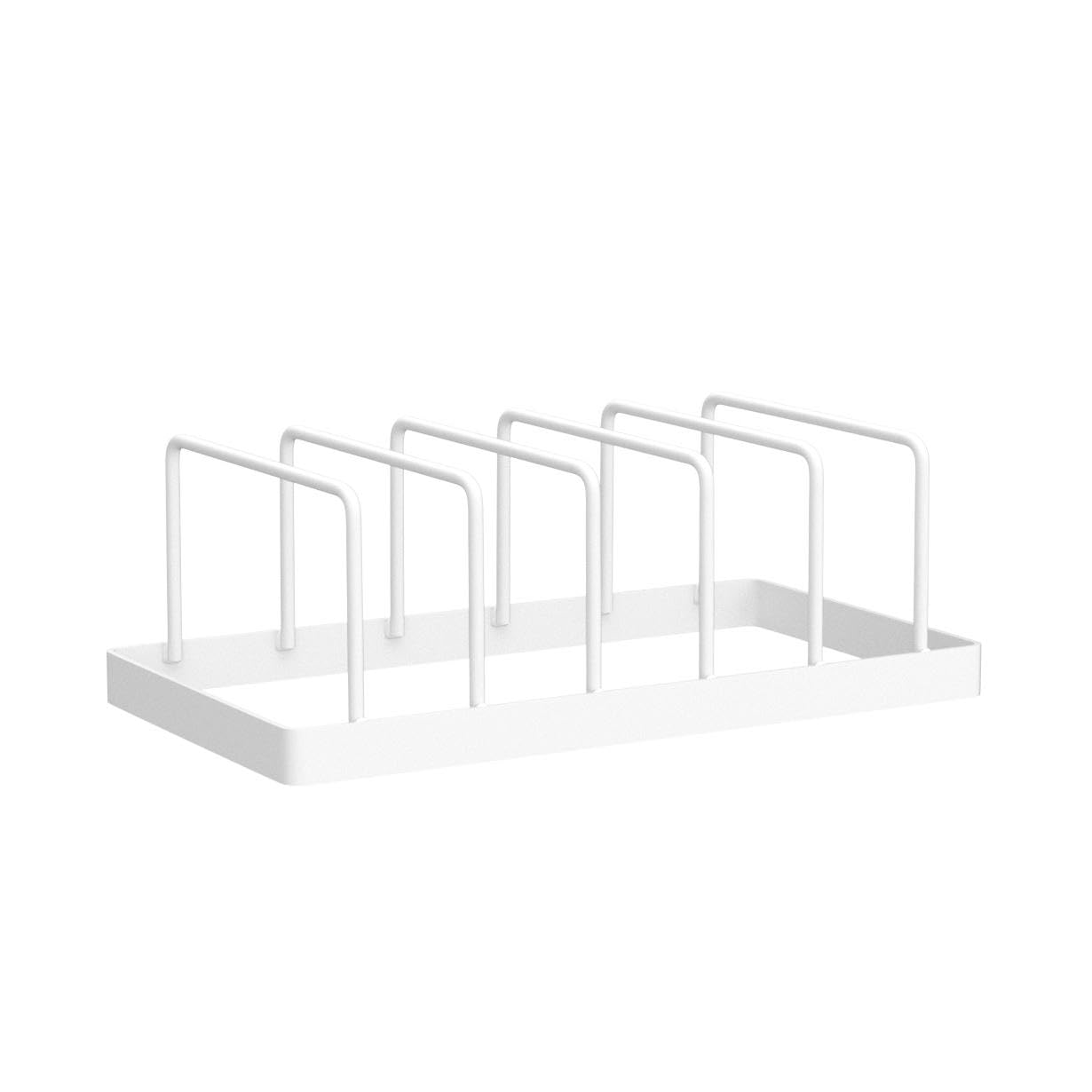 SHIOK DECOR™ Dish Plate Storage Drainboard - Kitchen Cabinet Organizer for Pots, Lids & Dishes | Space-Saving Drying Rack & Drainer Stand for Countertop or Under Cabinet Use