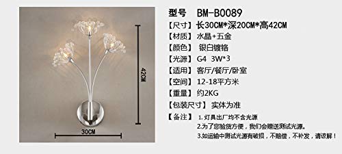 Modern LED Crystal Wall Lamp - Elegant Dandelion Design for Living Room, Dining Room & Club Decor | Energy-Efficient & Stylish Lighting Solution