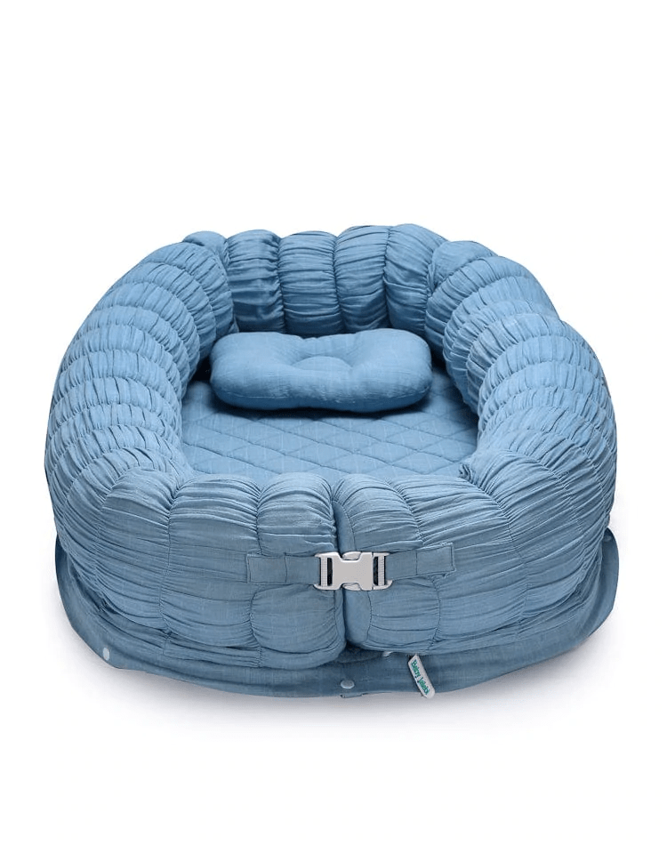 Sleep Cloud Blue Baby Blanket - Ultra Soft Roadster Blanket for Newborns & Toddlers - Perfect for Nursery, Stroller, and Bedtime Comfort