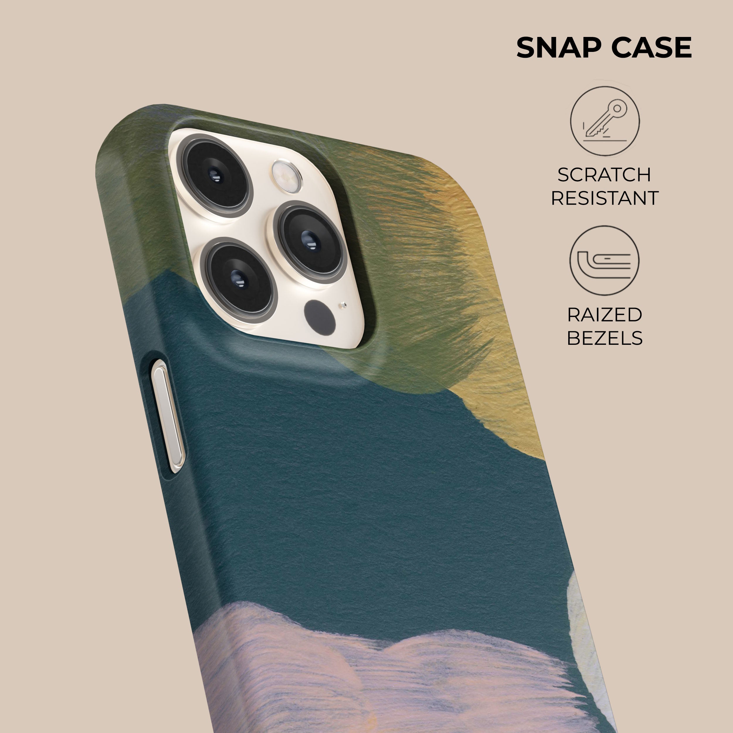 Premium Pale Canvas Phone Case - Slim & Durable Protective Cover for iPhone & Samsung - Perfect for Everyday Use, Travel & Outdoor Adventures