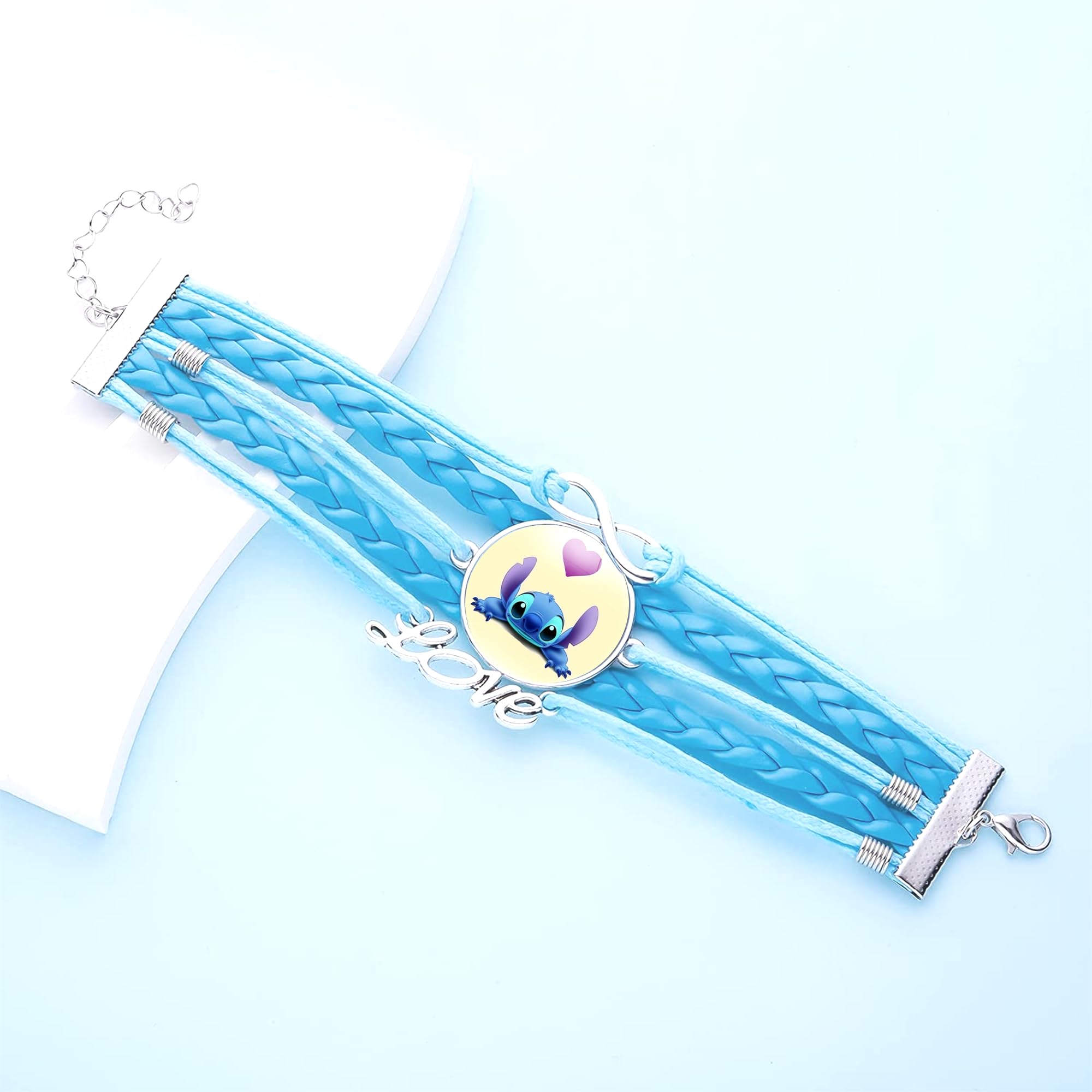 Stitch Charm Bracelet for Women - Cute Disney Stitch Jewelry, Perfect Birthday Gift for Her, Party Favors & Everyday Wear