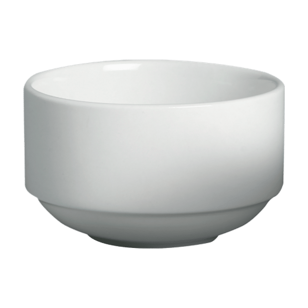 Premium Cameo Dynasty 10 Oz Porcelain Soup Cup with Handle - Elegant Dining, Restaurant Style Soup Bowl for Home, Cafe & Gifts