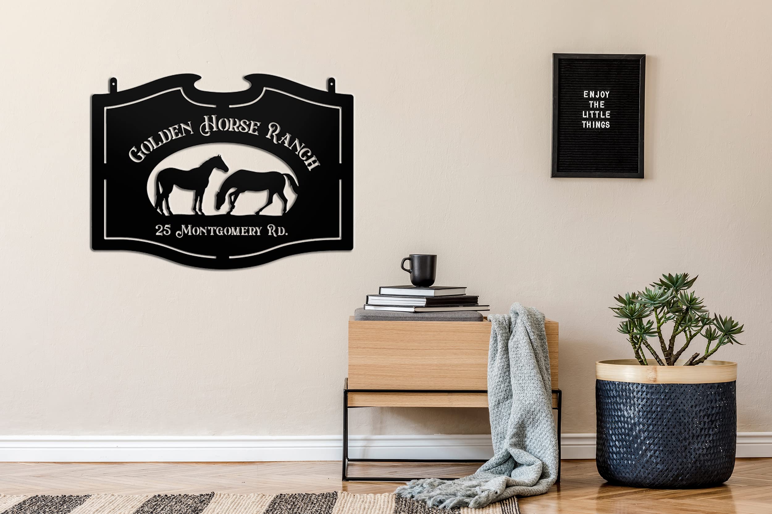 Custom Personalized Metal Farm & Ranch Signs - Handmade Horse & Barn Signs for Home, Stable & Outdoor Decor