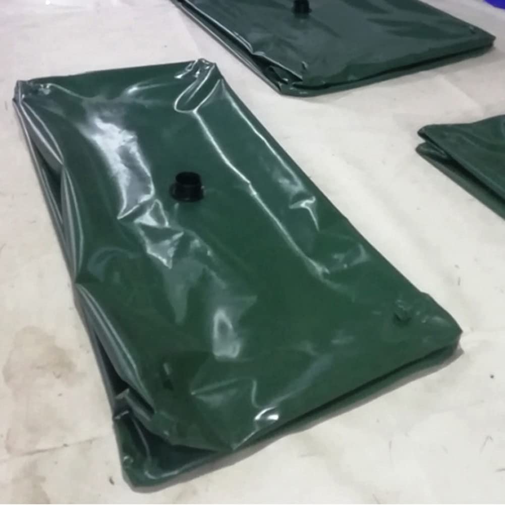 500L Large Collapsible Water Storage Tank - Durable Foldable Agricultural Water Container for Farming, Camping & Emergency Use - Green Portable Water Carrier (1.25x0.8x0.5M)