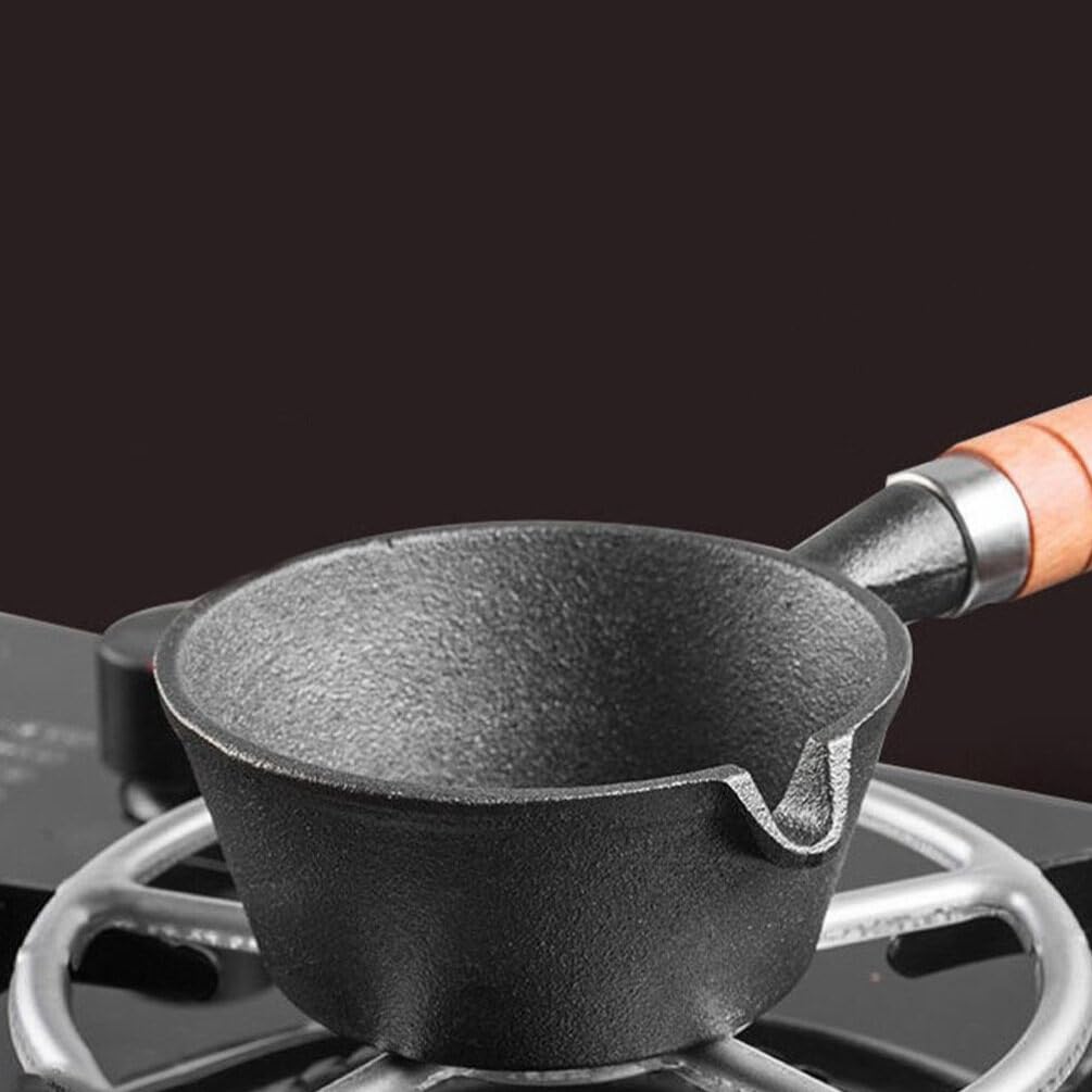 ABOOFAN Mini Hot Oil Pan - Small Butter Sauce Pan, Pancake Griddle & Milk Pan for Induction Cookers | Perfect for Melting Butter, Making Turkish Coffee & Cooking on Cast Iron Stoves | Ideal for Home Kitchen, Camping & Outdoor Cooking