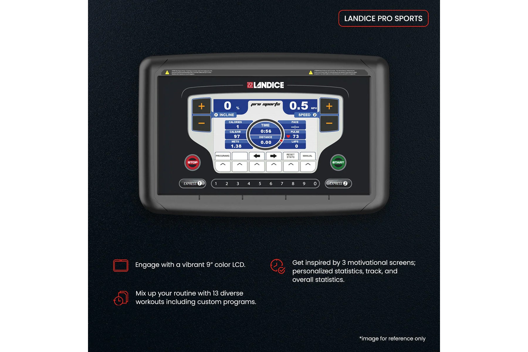 Landice L7 Club Treadmill - Premium Home & Commercial Gym Equipment for Running & Walking - Perfect for Home Fitness, Cardio Workouts & Professional Training