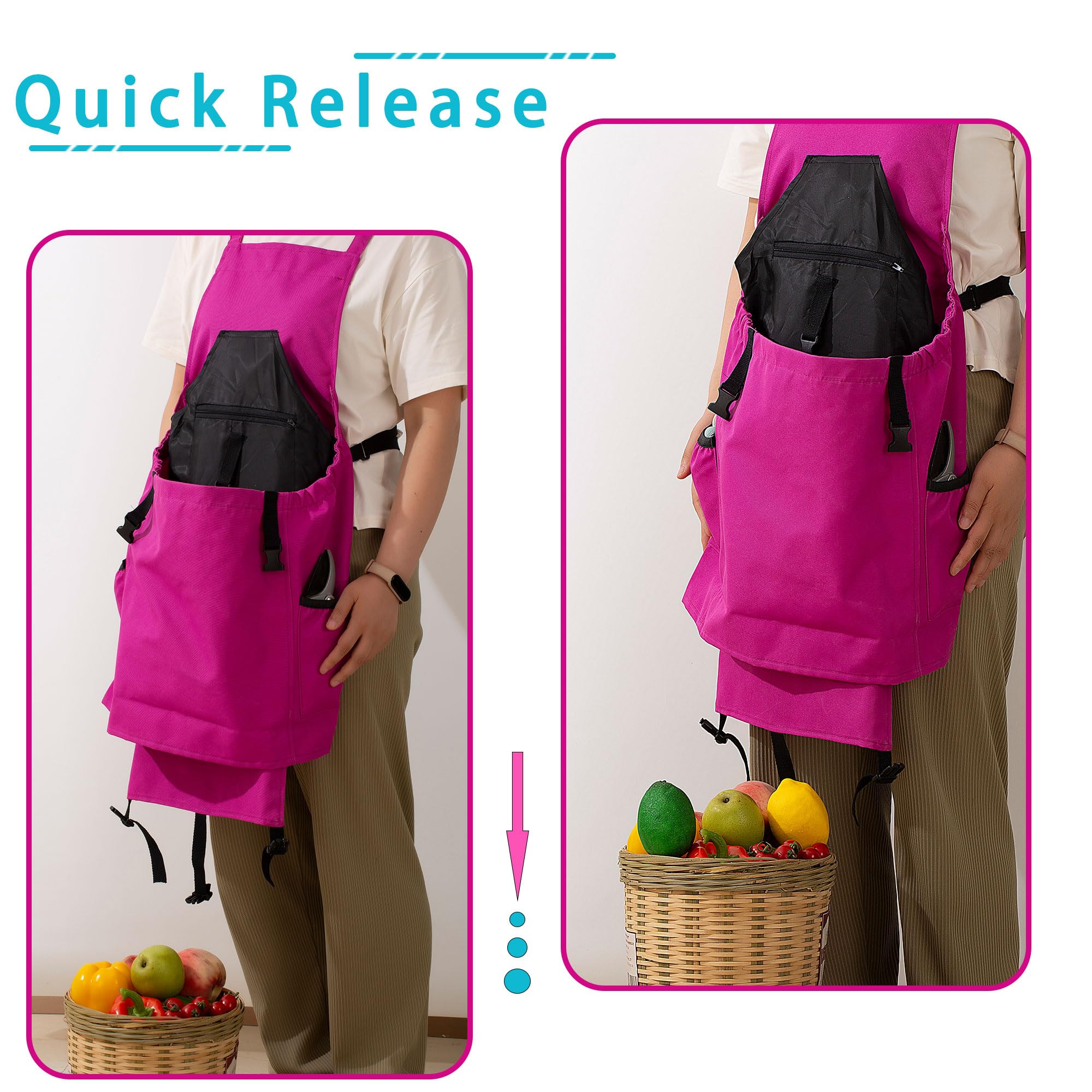 Best Gardening Apron for Women - Heavy Duty Waterproof Work Apron with Multiple Pockets - Perfect for Planting, Weeding & Outdoor Chores - Ideal Gift for Gardeners & DIY Enthusiasts