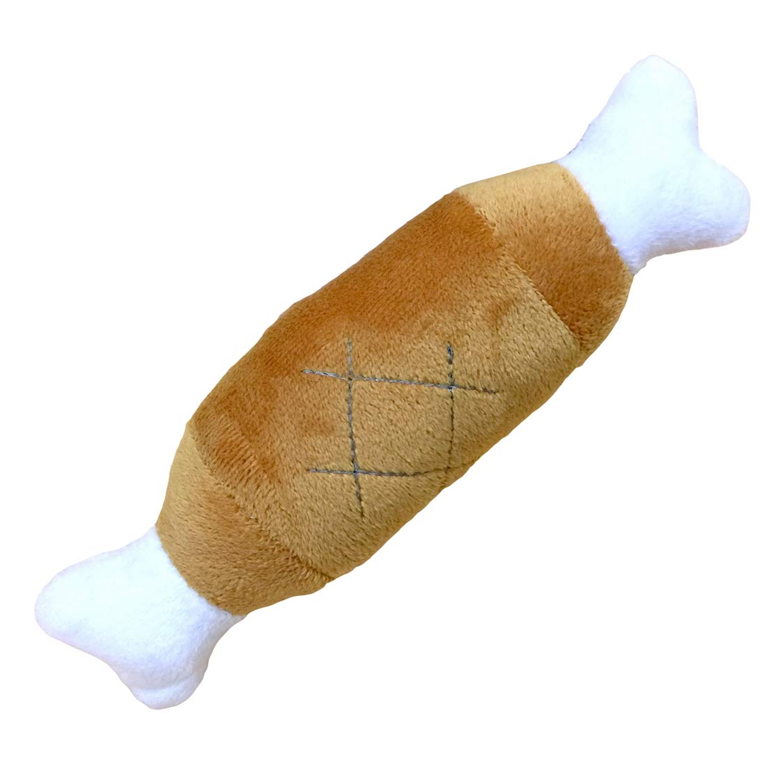Durable Double-Headed Squeaky Chicken Drumstick Dog Toy - Plush Chew & Teeth Cleaning Puppy Toy for Small & Medium Dogs - Washable Pet Toy for Boredom Relief & Playtime Fun