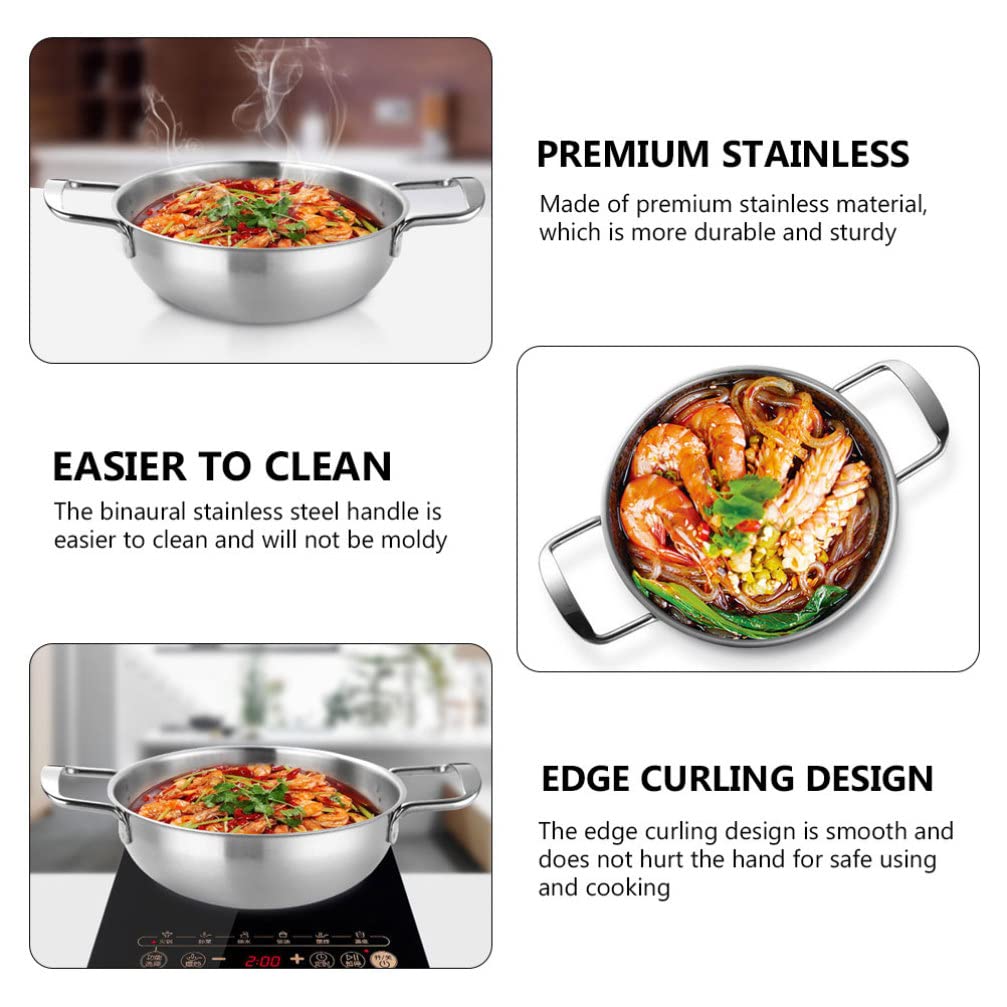Nonstick Japanese Pasta Pot with Lid - Flat Bottom Ramen & Seafood Cooking Pan for Home Use | Perfect for Pancakes, Sauces & Stock Making