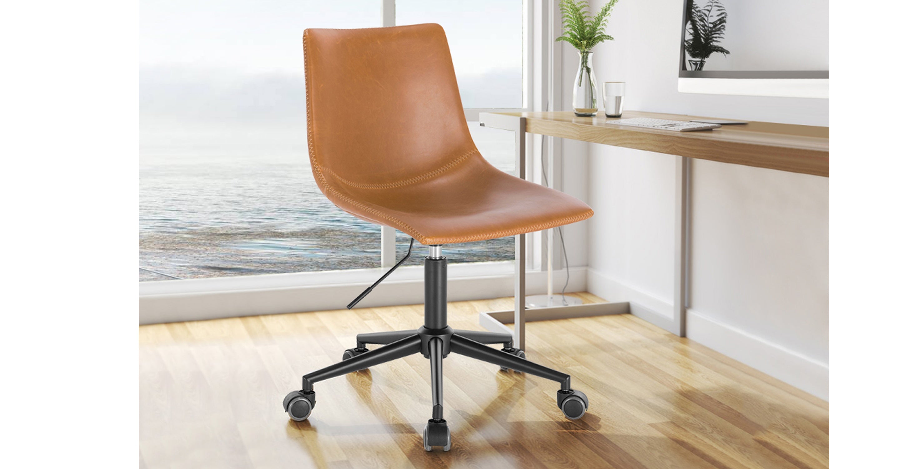 Paxton Ergonomic Office Task Chair - Adjustable Height & Lumbar Support for Home & Business Workspaces - Comfortable Desk Chair for Long Hours Sitting, Computer Work & Study