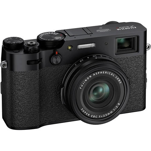 Fujifilm X100V Digital Camera 26.1MP APS-C Mirrorless Camera with 23mm F2 Lens - Black & Silver Edition for Street Photography & Travel Vlogging