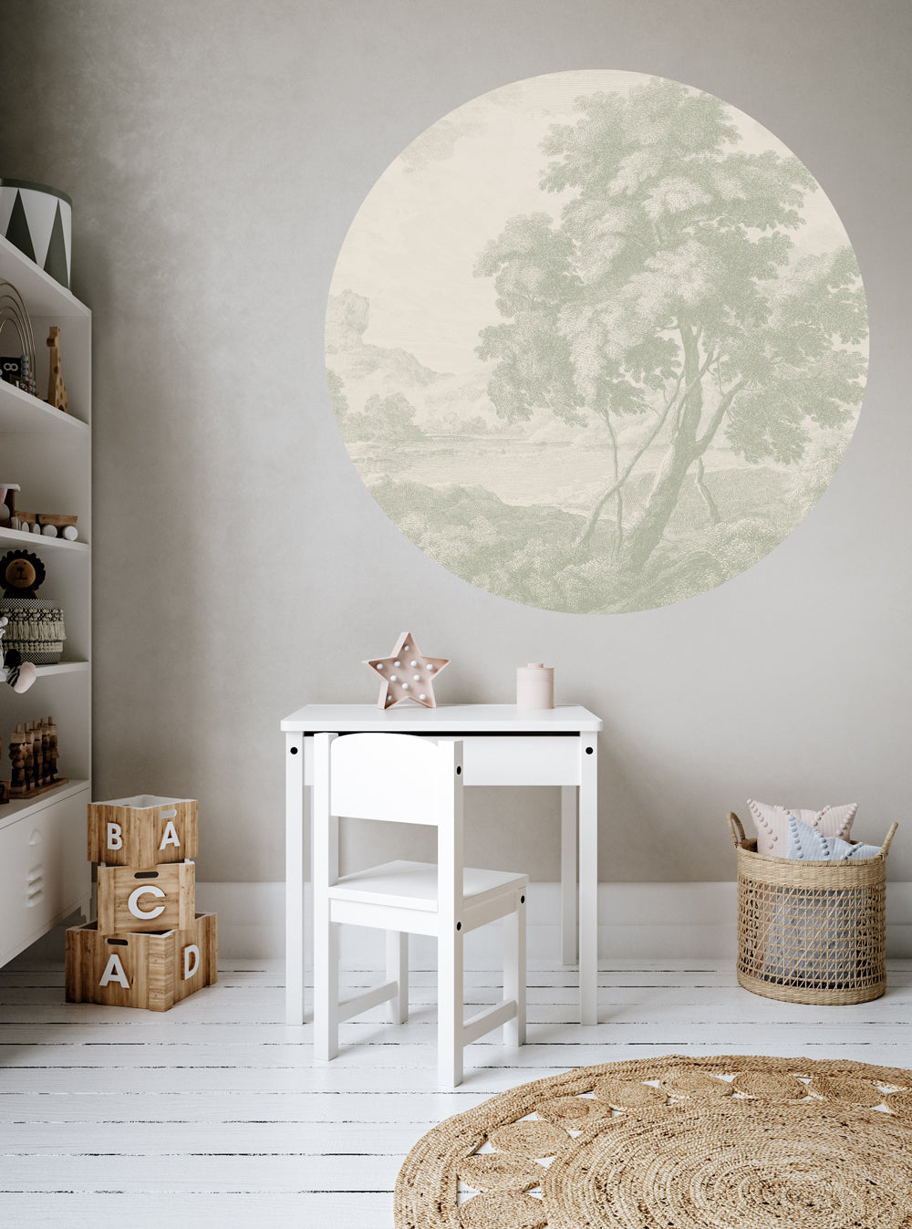 Round Wall Stickers with Engraved Designs - Decorative Vinyl Decals for Home, Office & Nursery Decor - Perfect for Bedrooms, Living Rooms & Kids' Rooms