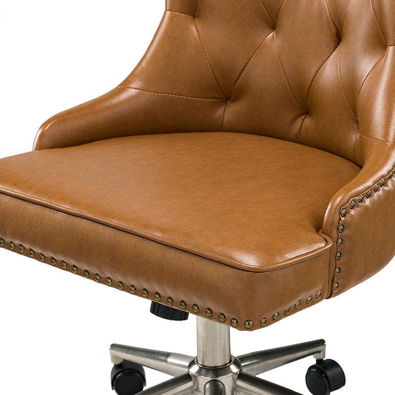 Euander Vegan Leather Office Chair - Ergonomic Desk Chair for Home & Work - Comfortable & Durable for Long Hours Sitting