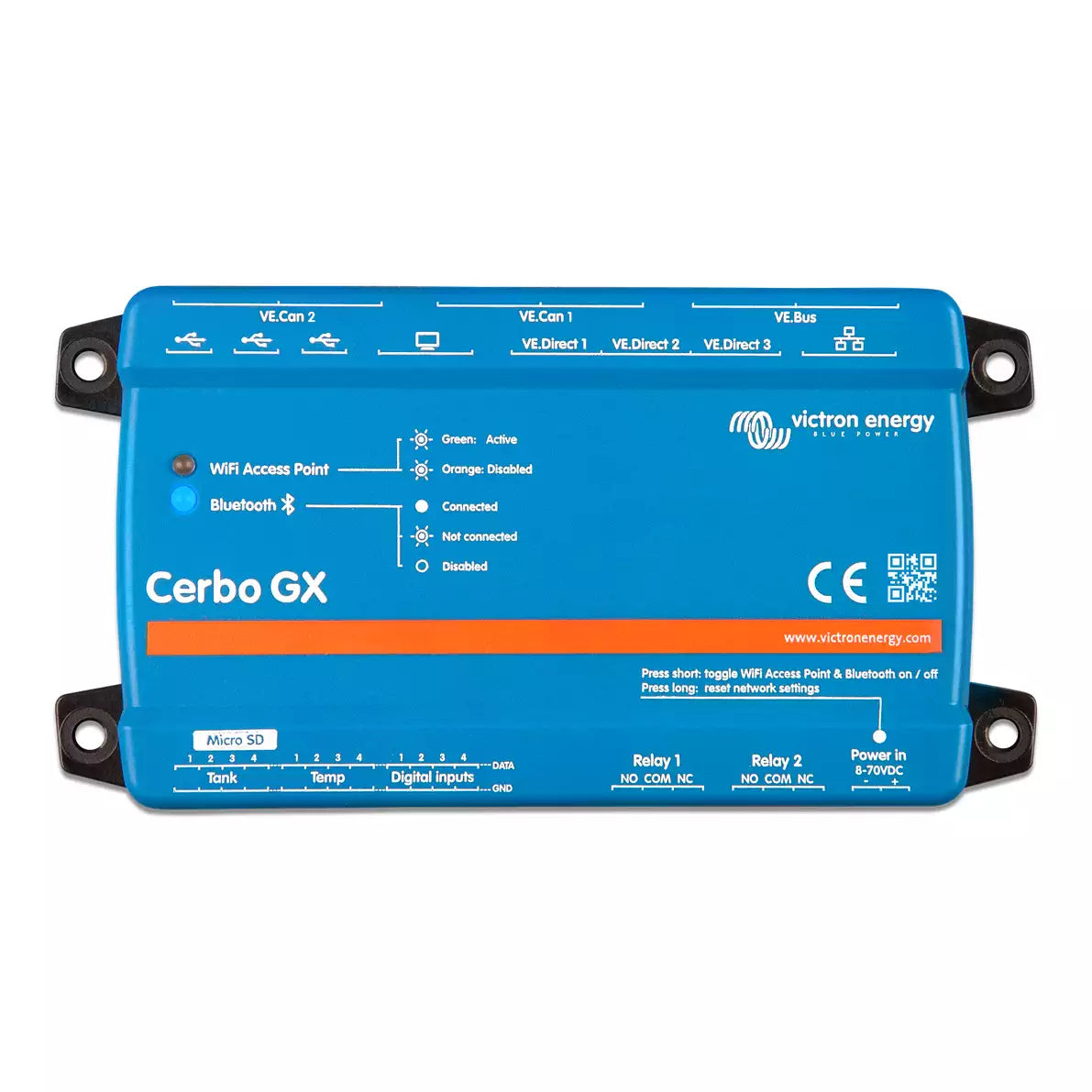 Victron Cerbo GX MK2, GX and S GX - Smart Energy Monitoring System for Solar & Marine Applications | Remote Monitoring & Control Device for Off-Grid Power Systems