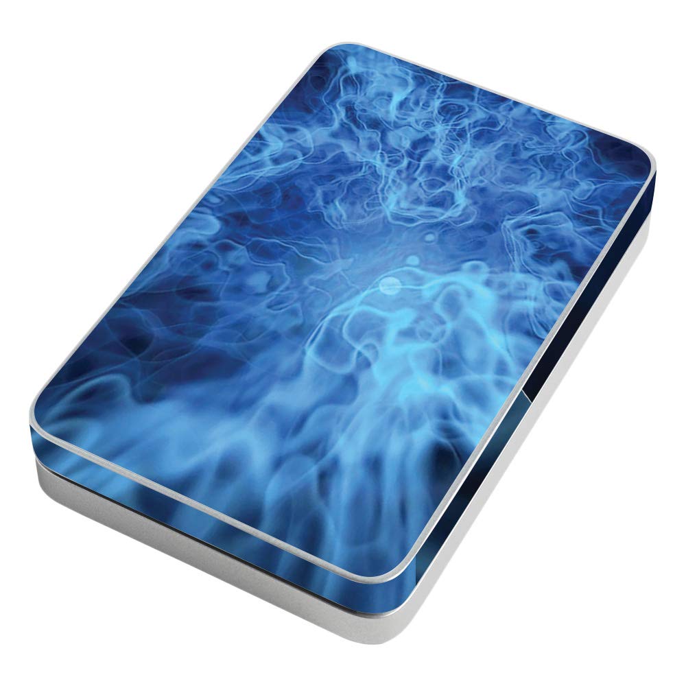 MightySkins Protective Vinyl Wrap Cover for Lifeprint 3x4.5 Hyperphoto Printer - Blue Mystic Flames Design | Durable, Customizable Skin | Easy to Apply & Remove | Made in USA | Perfect for Home, Office & Travel Use