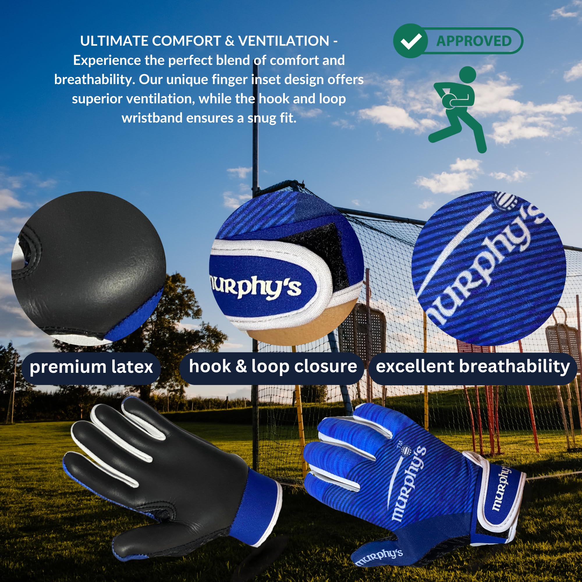 Murphy's Gaelic Gloves - Premium Irish Wool Knit Gloves for Men & Women - Warm Winter Accessories for Outdoor Activities, Hiking & Snow Sports
