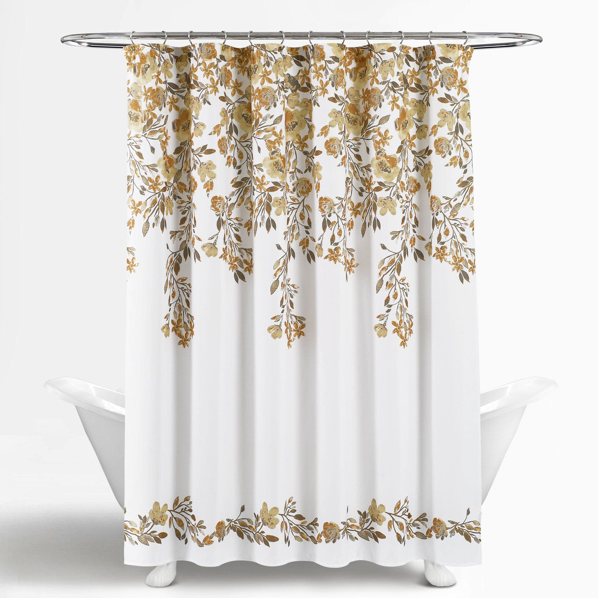 Stylish Tanisha Shower Curtain - Waterproof Bathroom Decor with Hooks - Perfect for Modern Homes & Spa-Like Bathrooms