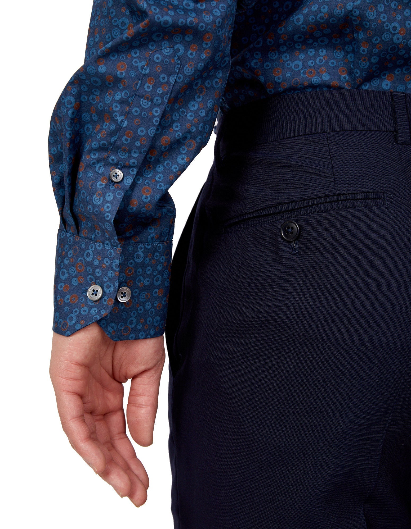HENRY SARTORIAL Men's Casual Cotton Button Down Shirt - Light Blue - Comfortable & Breathable for Work, Travel & Everyday Wear