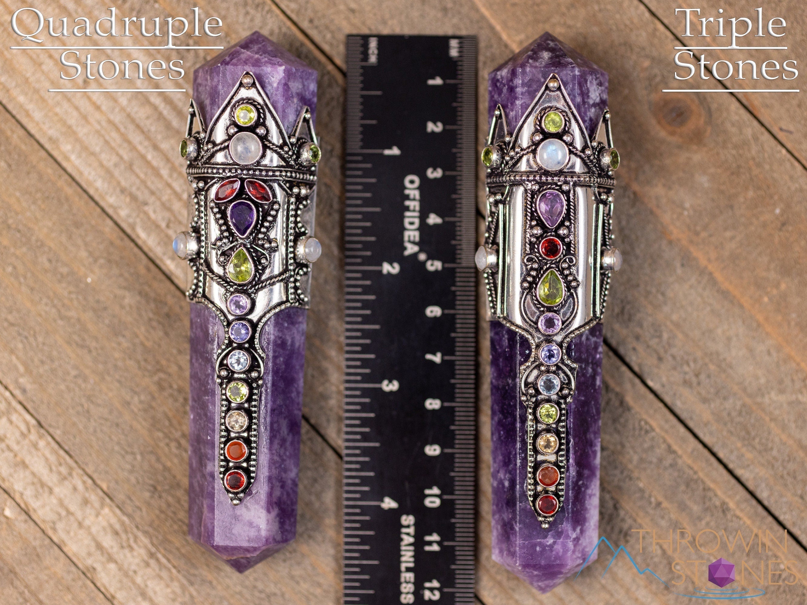 LEPIDOLITE Crystal Wand - Rainbow Chakra Healing Stone for Reiki, Meditation & Energy Work | Metaphysical Tool for Spiritual Growth & Emotional Balance