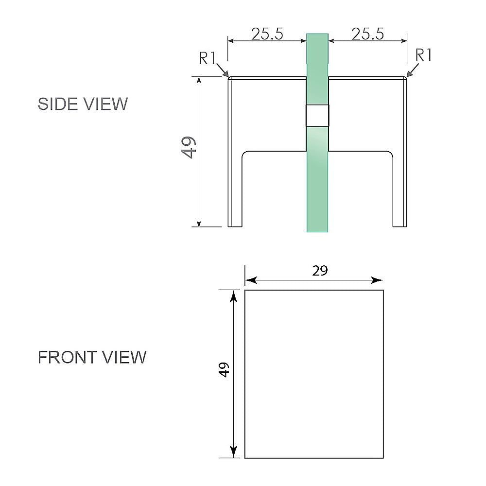 120x120cm Frameless Corner Shower Screen with Chrome Channel & Stainless Steel Hinges, Square Double Pull Handle - Perfect for Modern Bathroom Renovations and Spa-Like Shower Experience
