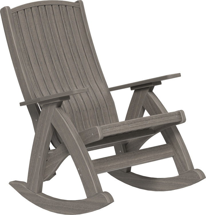 LuxCraft Comfort Rocker Recliner Chair - Ergonomic High Back Rocking Chair with Padded Armrests & Lumbar Support for Living Room, Bedroom, Nursery - Perfect for Relaxing, Reading & Nursing