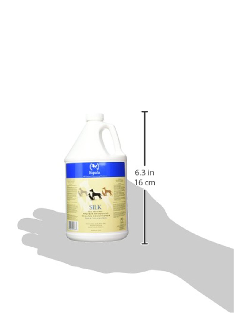 Espana Silk ESP2125DC Silk Protein Antiseptic Pet Conditioner for Dogs & Cats - 135.28 oz | Hypoallergenic, Soothing Formula for Sensitive Skin | Perfect for Bathing, Grooming & Post-Treatment Care