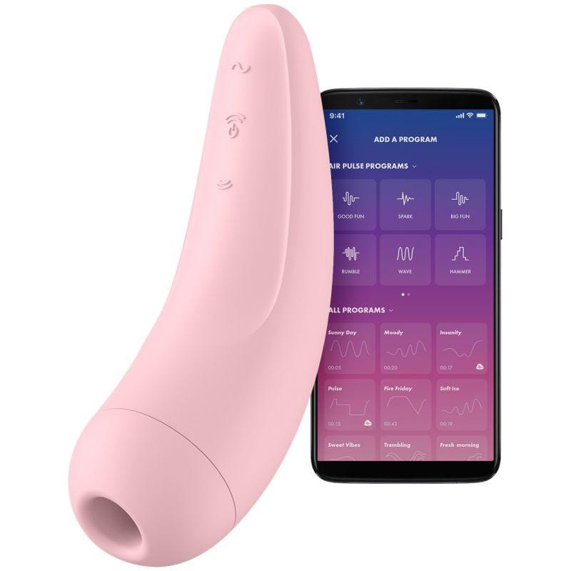 Satisfyer Curvy 2+ App Controlled Clitoral Stimulator - Wireless Rechargeable Vibrator for Women, Remote Control Pleasure Toy for Couples & Solo Play - Perfect for Long Distance Relationships & Sensual Exploration