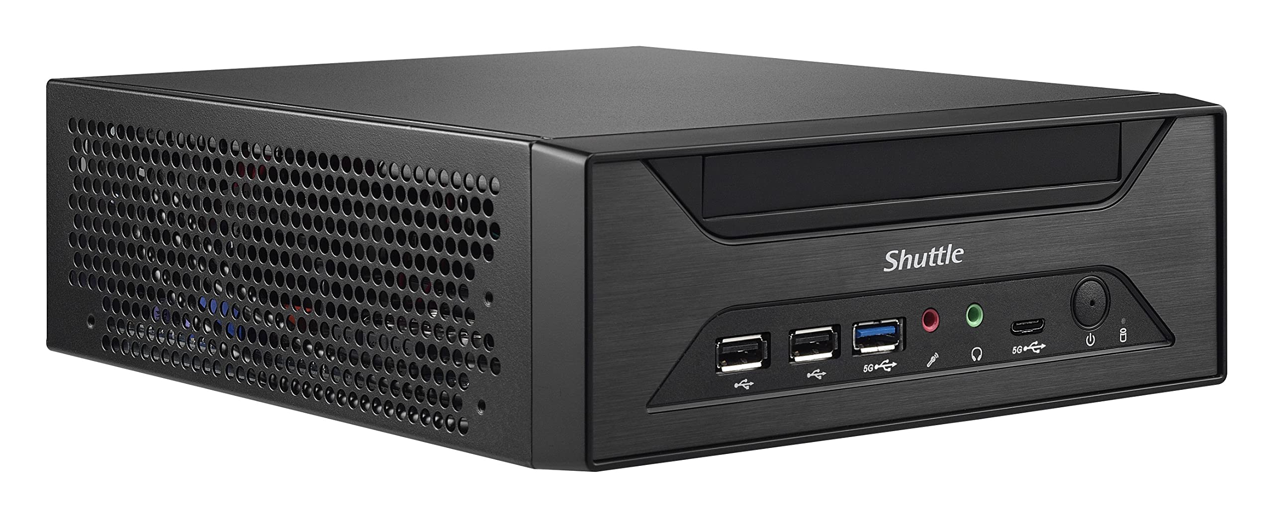 Shuttle XPC Slim XH510G Barebone Mini PC - Intel H510 Chipset, Supports 65W Rocket Lake-S/Comet Lake-S LGA1200 CPU, PCIe x16 Slot (No RAM/HDD/SSD/CPU/OS Included) with VESA Mount - Perfect for Home Office, Digital Signage & Compact Workstations