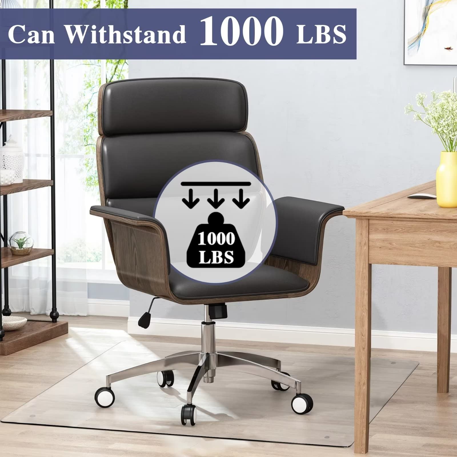 Tempered Glass Chair Mat for Carpet - 36