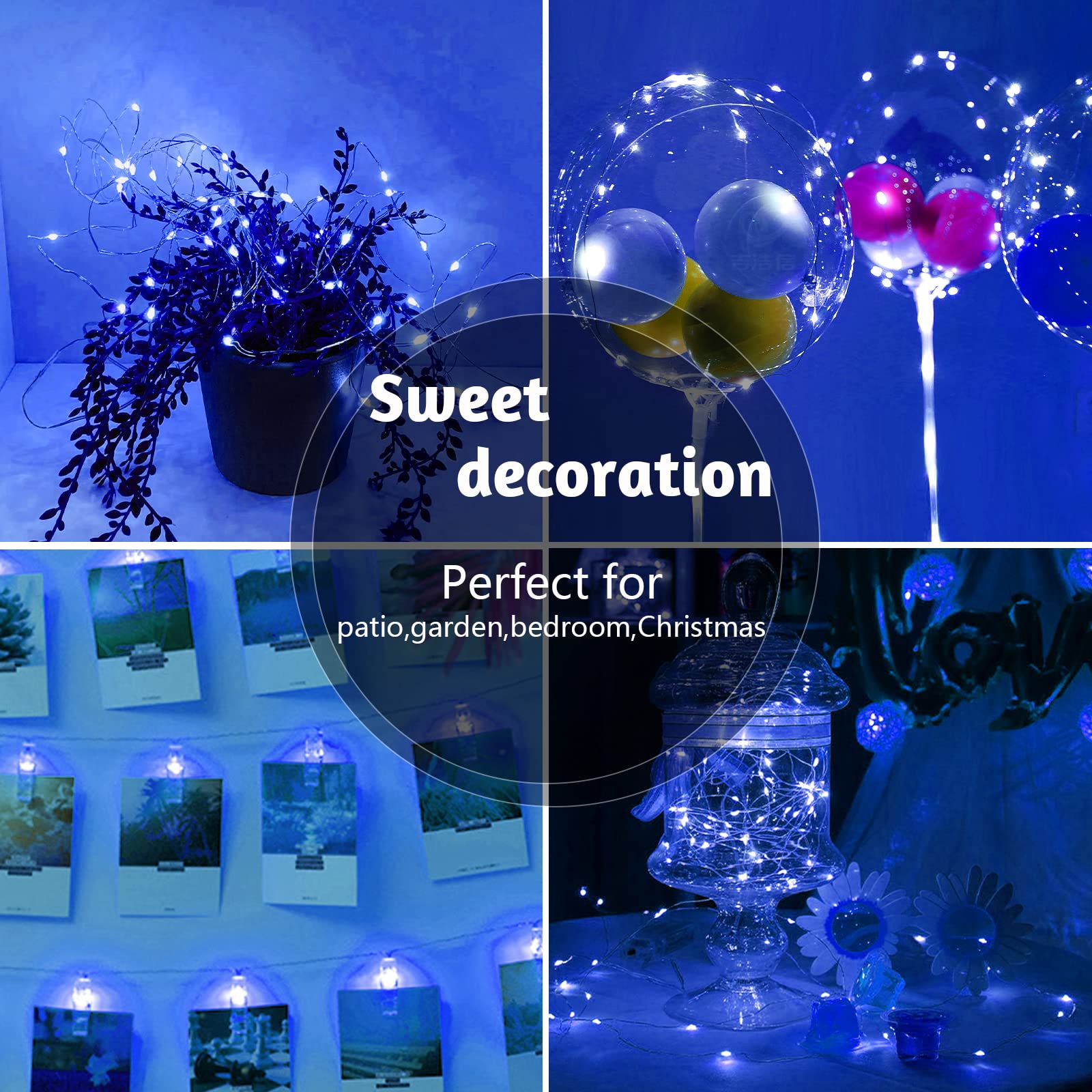Cshare LED Fairy Lights - 2 Pack 3M Battery Operated String Lights with Timer, 30 LED Copper Wire Waterproof Lights for Indoor Outdoor Decor - Perfect for Bedroom, Garden, Christmas, Wedding & Party Decorations